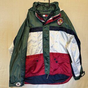Vintage Tommy Hilfiger Sailing Gear Jacket Size Large Color Block Retro